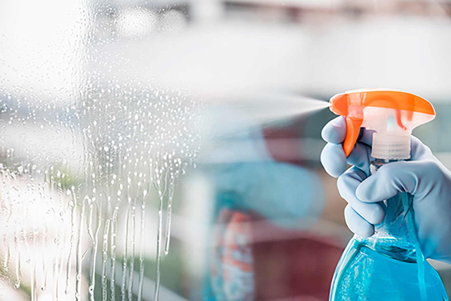 a clean workplace is a safe workplace spray
